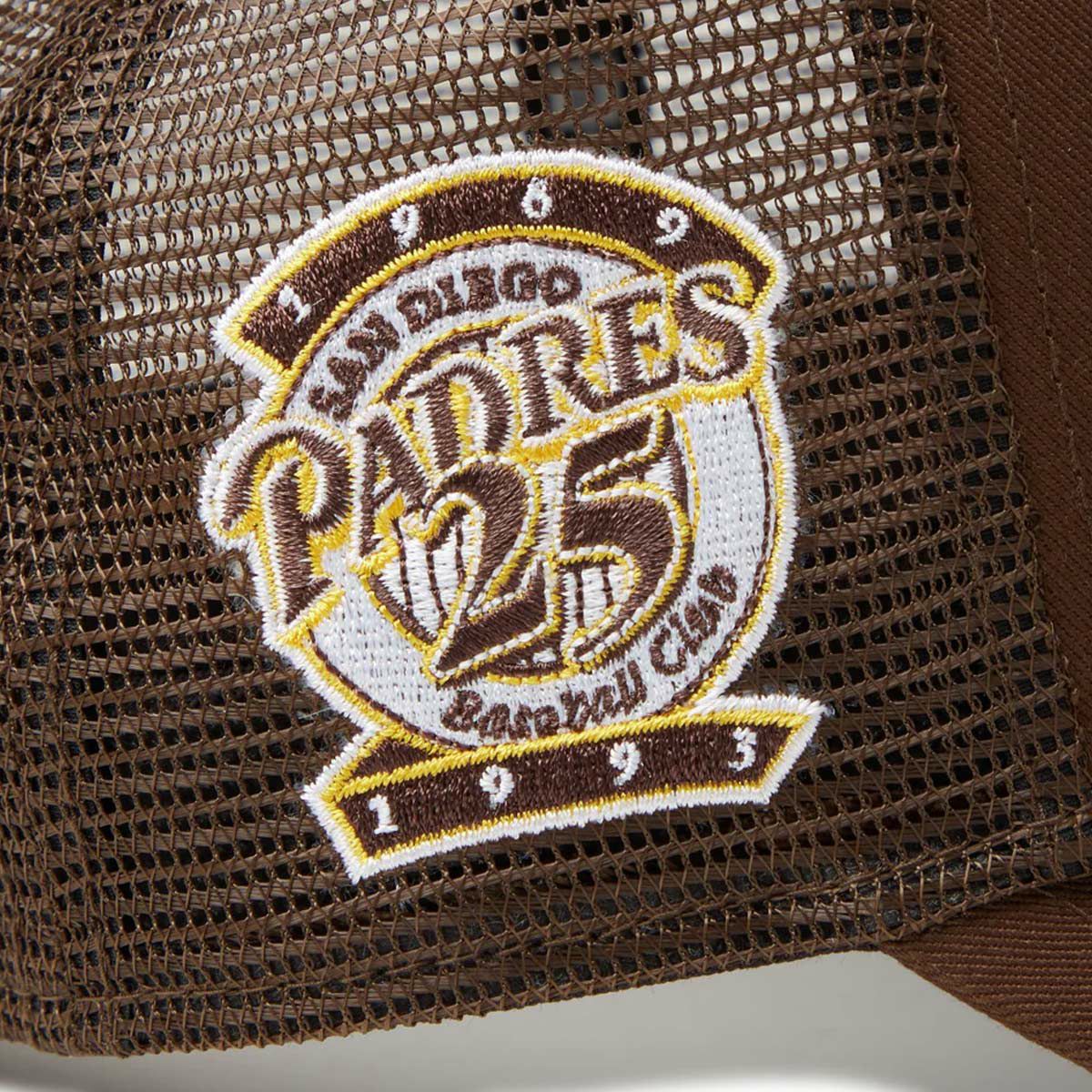 ニューエラNEWERAアウトドアカジュアル帽子キャップ9FORTYA-FrameトラッカーMLBSidePatchサンディエゴパドレス14388605メンズレディースユニセックス25SP春夏