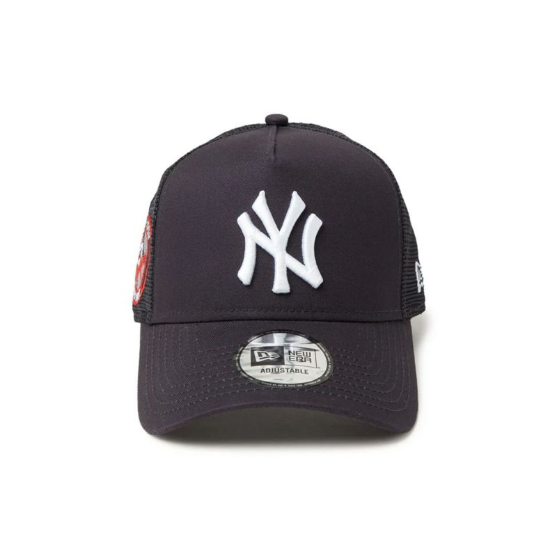 ニューエラNEWERAアウトドアカジュアル帽子キャップ9FORTYA-FrameトラッカーMLBSidePatchニューヨークヤンキース14388606メンズレディースユニセックス25SP春夏