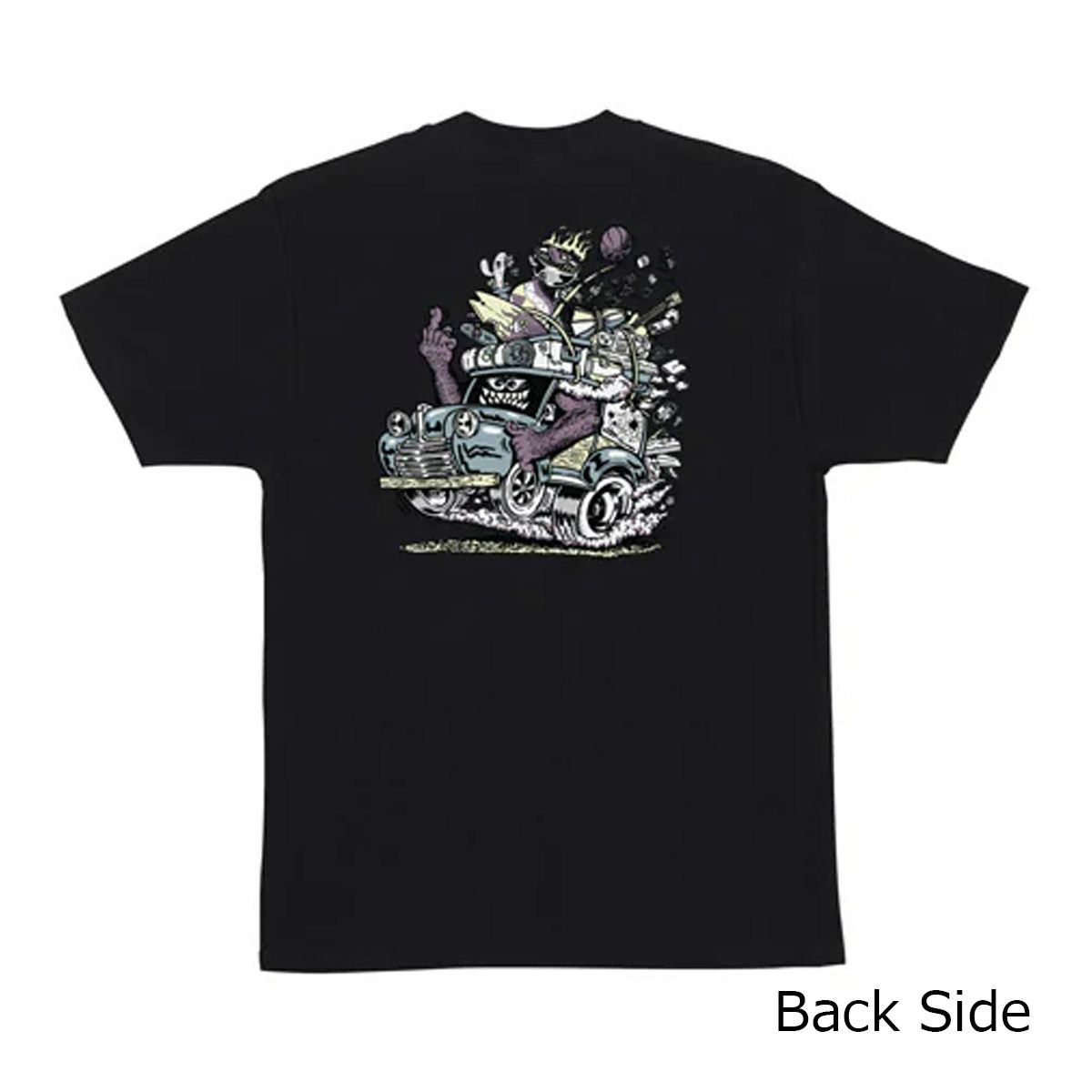 サンタクルーズSANTACRUZスケボースケートボードウェア半袖TシャツジョンソンビーストワゴンストライプスJOHNSONBEASTWAGONSTRIPESS/ST-SHIRT510251407メンズ男性25SP春夏