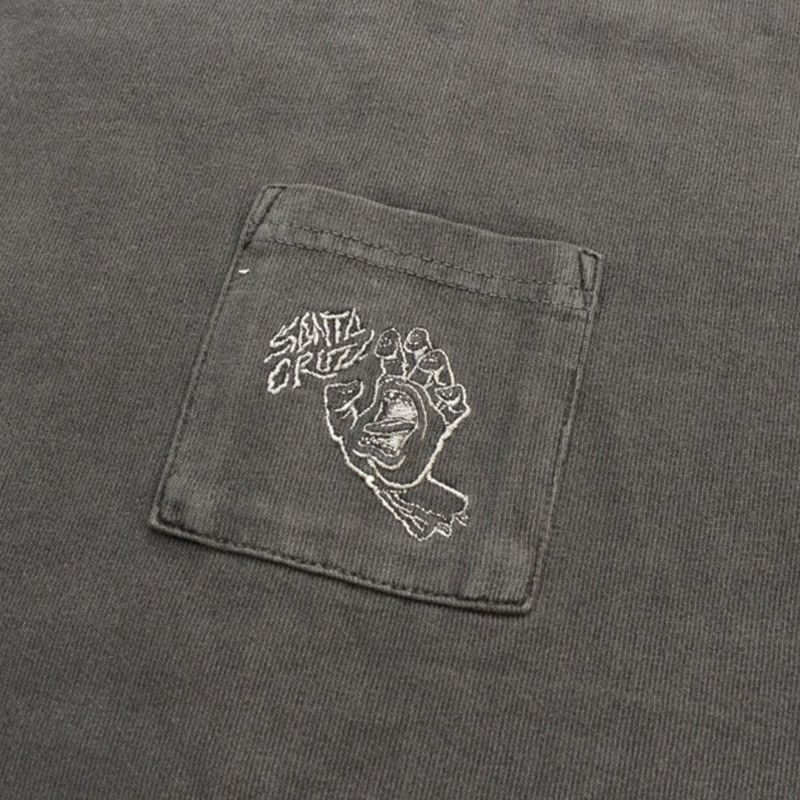 サンタクルーズSANTACRUZスケボースケートボードウェア半袖TシャツオーバーダイポケットOVERDYEPOCKETS/STEE530251402メンズ男性25SP春夏