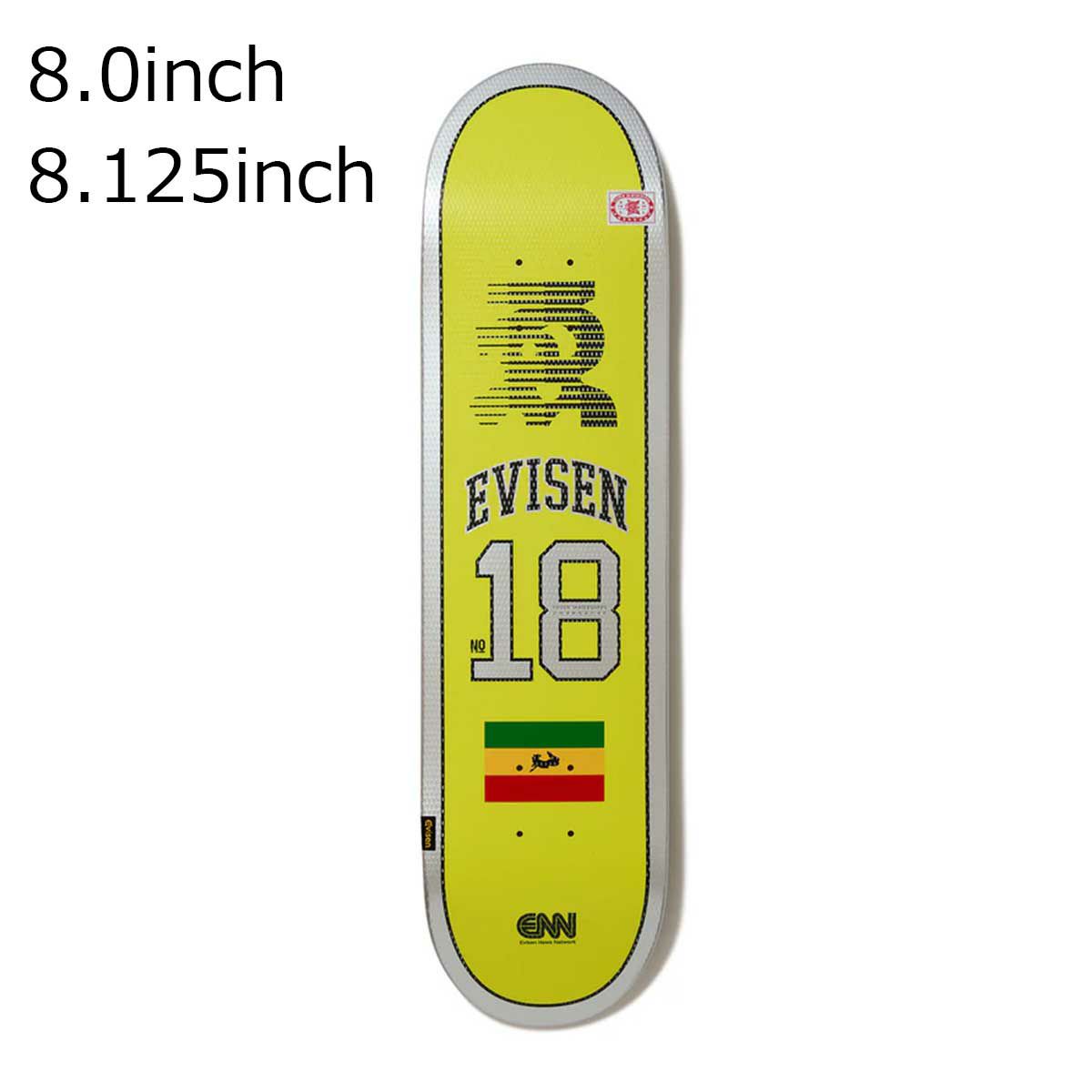 エビセンEVISENスケボースケートボードデッキ板NO.18EVI28-06