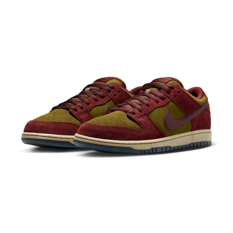 ナイキSBNIKESBスケボースケートボードスケシュースニーカーシューズ靴DUNKLOWPRODarkTeamRedandOliveFlakHQ1625-600メンズ男性25FA秋冬