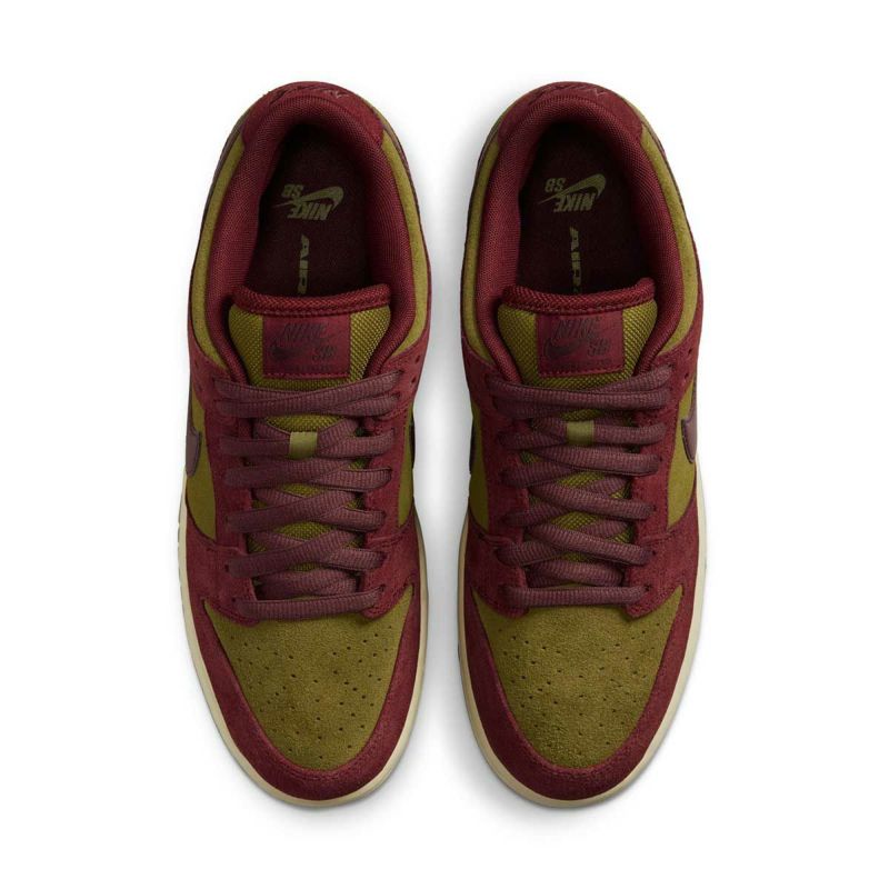 ナイキSBNIKESBスケボースケートボードスケシュースニーカーシューズ靴DUNKLOWPRODarkTeamRedandOliveFlakHQ1625-600メンズ男性25FA秋冬