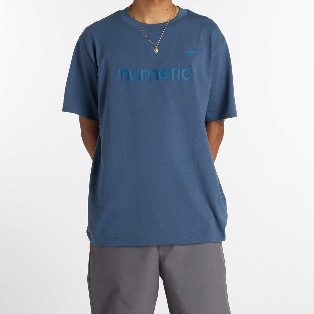 ニューバランスヌメリックNEWBALANCENUMERICスケボースケートボードウェア半袖TシャツMT51955-VTIメンズ男性25FA秋冬