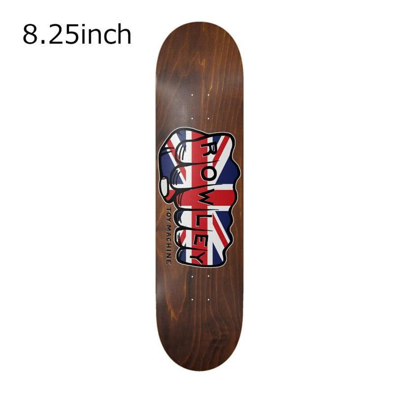トイマシーンTOYMACHINEスケボースケートボードデッキ板TMROWLEYUNIONJACK8.25BRDTMGR06