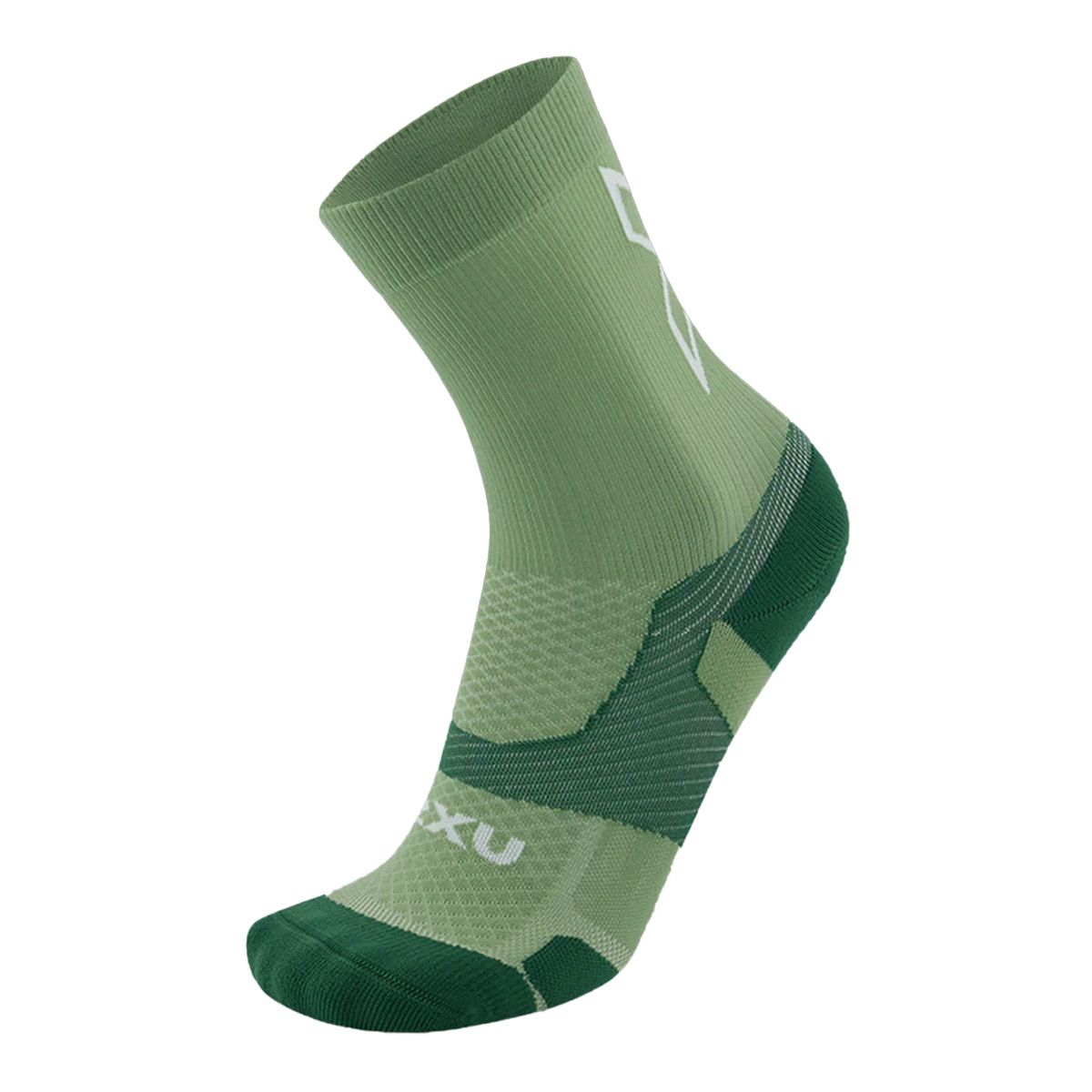 2XUツータイムズユーランニングソックス靴下ヴェクターライトクッションクルーソックスUA7005E-EUCFGNメンズレディースユニセックス25FA秋冬