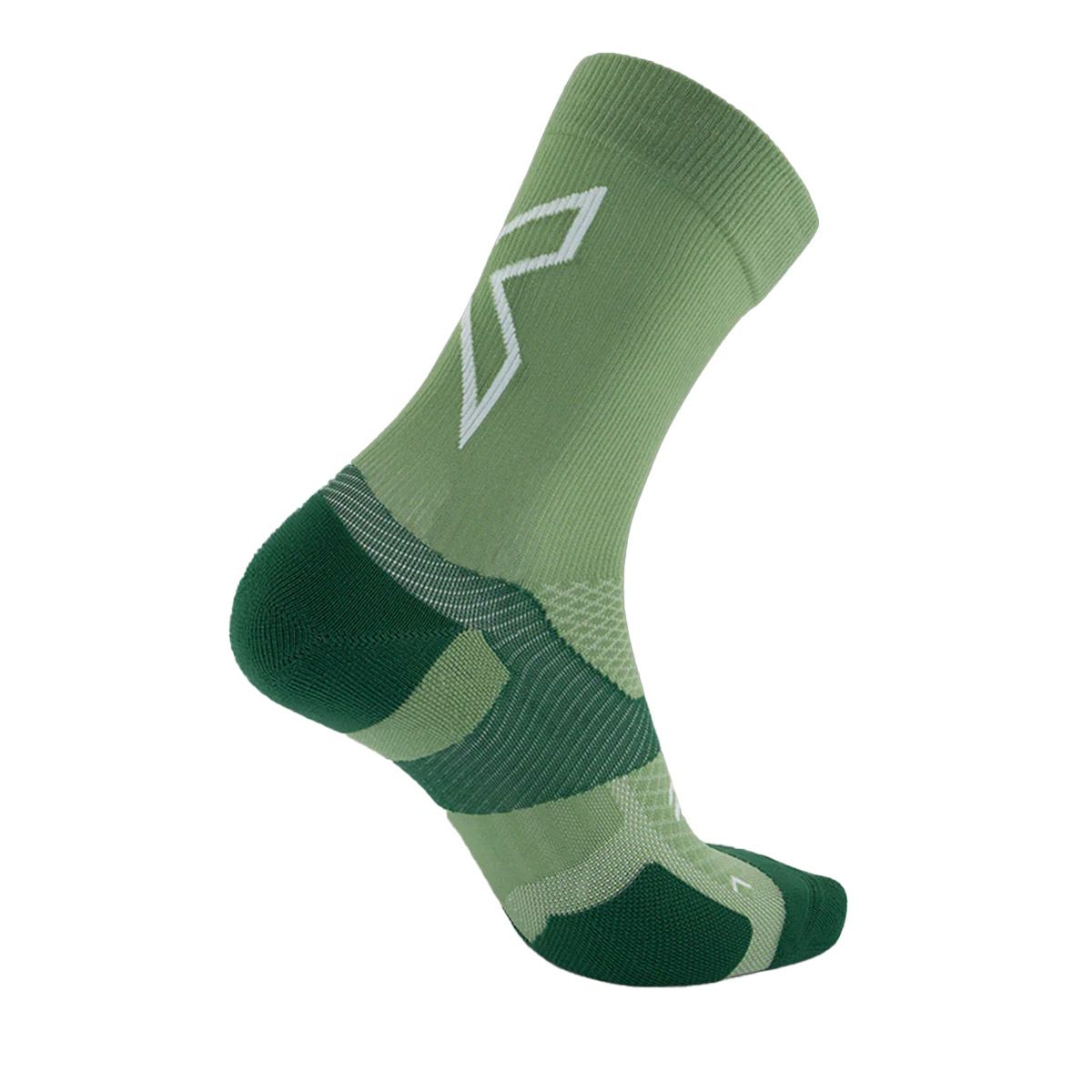 2XUツータイムズユーランニングソックス靴下ヴェクターライトクッションクルーソックスUA7005E-EUCFGNメンズレディースユニセックス25FA秋冬