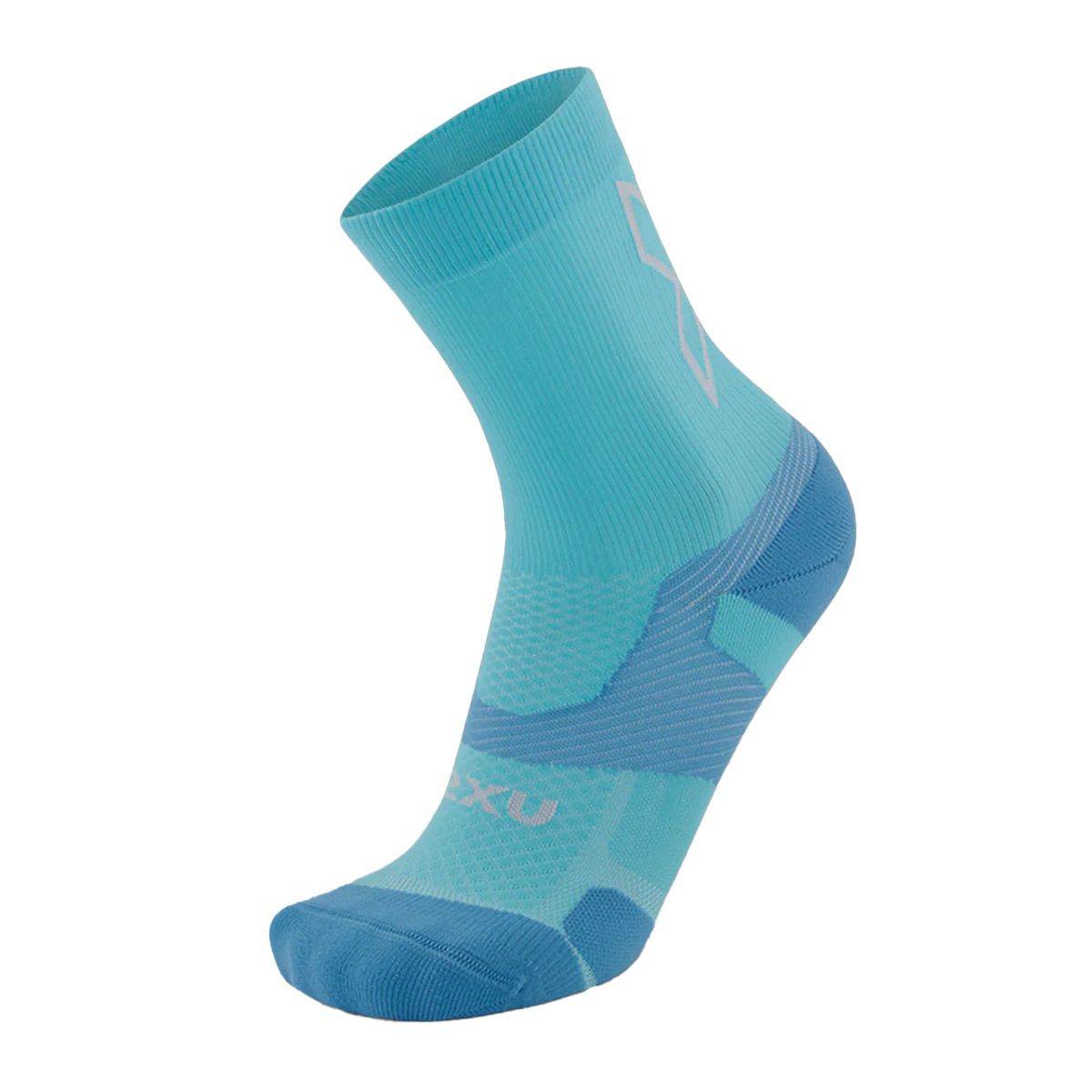 2XUツータイムズユーランニングソックス靴下ヴェクターライトクッションクルーソックスUA7005E-RTBAZBメンズレディースユニセックス25FA秋冬