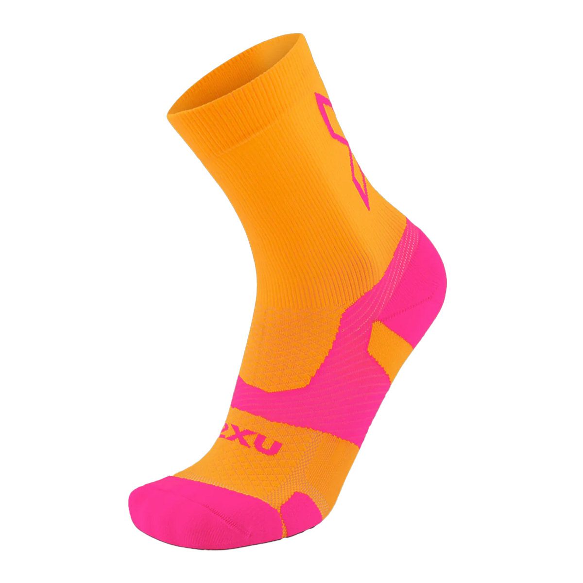 2XUツータイムズユーランニングソックス靴下ヴェクターライトクッションクルーソックスUA7005E-SOLFSAメンズレディースユニセックス25FA秋冬