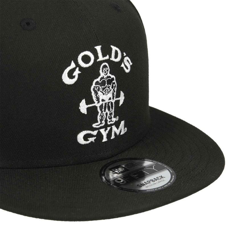 ゴールドジムGOLD'SGYMジムフィットネストレーニング帽子キャップニューエラキャップ9FIFTYNEWERAオールドマンG7080-BWメンズレディースユニセックス