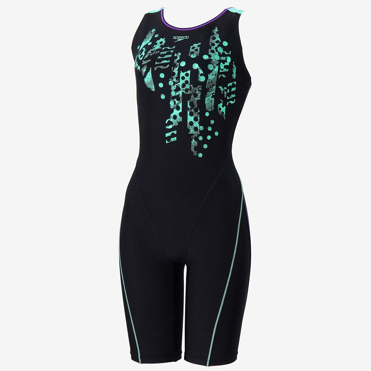 スピードSPEEDOスイムフィットネス競泳水着クラッシュドットルースンニースキンCrashDotLoosenKneeskinSFW12563-KMレディース女性25S2秋冬