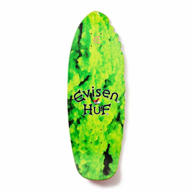 エビセンEVISENスケボースケートボードデッキ板HUFSUSHIDECK9.7EV128-HUF01