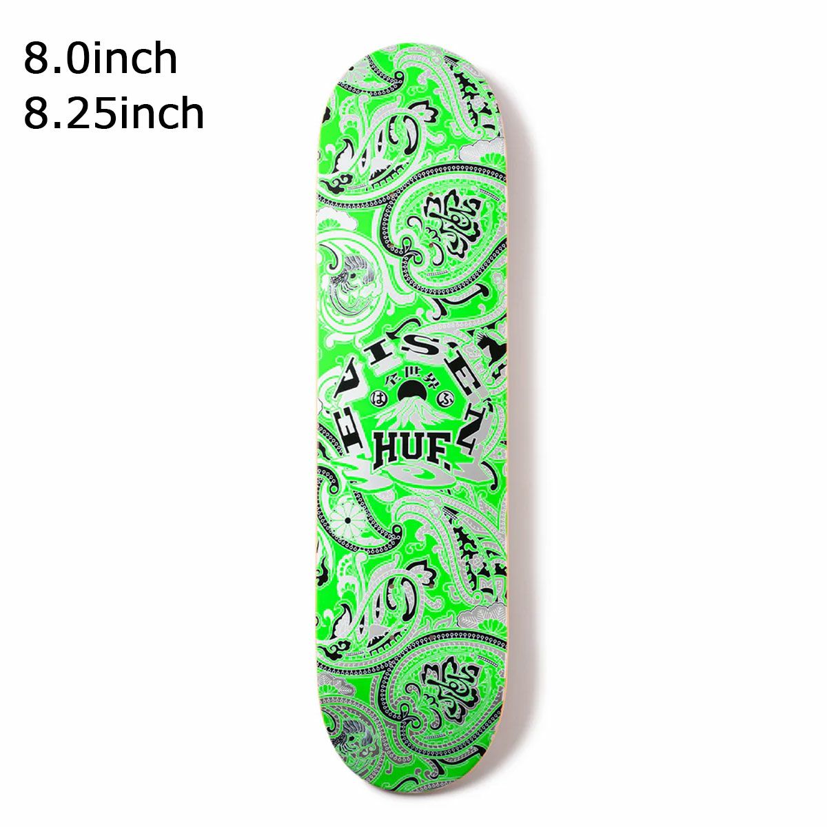 エビセンEVISENスケボースケートボードデッキ板HUFPAISLEYDECKEV128-HUF03