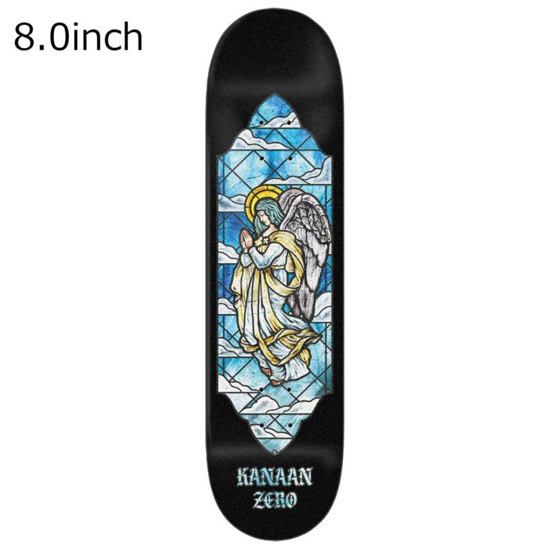 ゼロZEROスケボースケートボードデッキ板KANAANSTAINEDGLASS8.0D6173