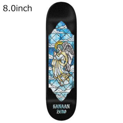 ゼロZEROスケボースケートボードデッキ板KANAANSTAINEDGLASS8.0D6173