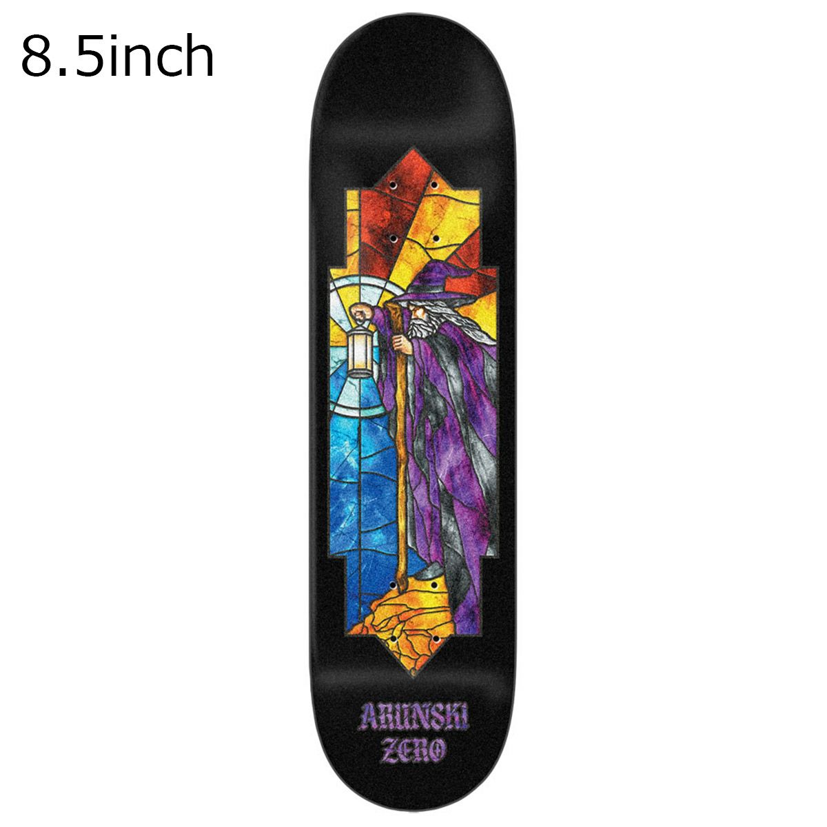 ゼロZEROスケボースケートボードデッキ板ARUNSKISTAINEDGLASS8.5D6175