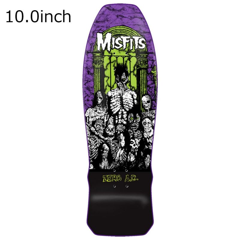 ゼロZEROスケボースケートボードクルーザーデッキ板MISFITSEARTHA.D'89CRUISER10.0D6176