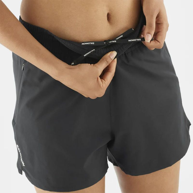 サロモンSALOMONランニングウェアボトムスショートハーフパンツ短パンSHAKEOUTCORE4SHORTSLC2451300レディース女性25FA秋冬