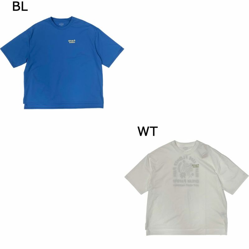 オーシャンパシフィックOCEANPACIFICサーフィンサーフウェア半袖TシャツPEARTEXビッグTシャツ525-468レディース女性25SP春夏