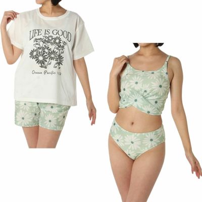 オーシャンパシフィックOCEANPACIFICサーフィンサーフ水着ファッション水着水着4点セット525-818レディース女性25SU春夏