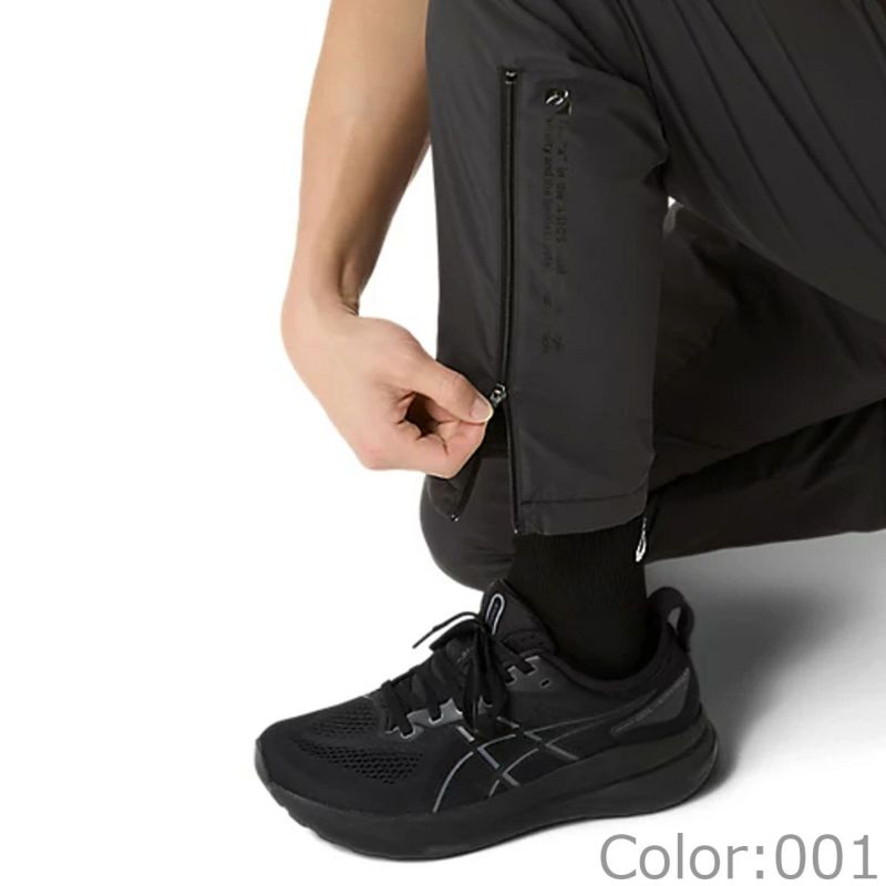 アシックスasicsジムフィットネスヨガウェアボトムスロングパンツ長ズボン裏トリコットウインドブレーカーパンツ2031F176メンズ男性25AF
