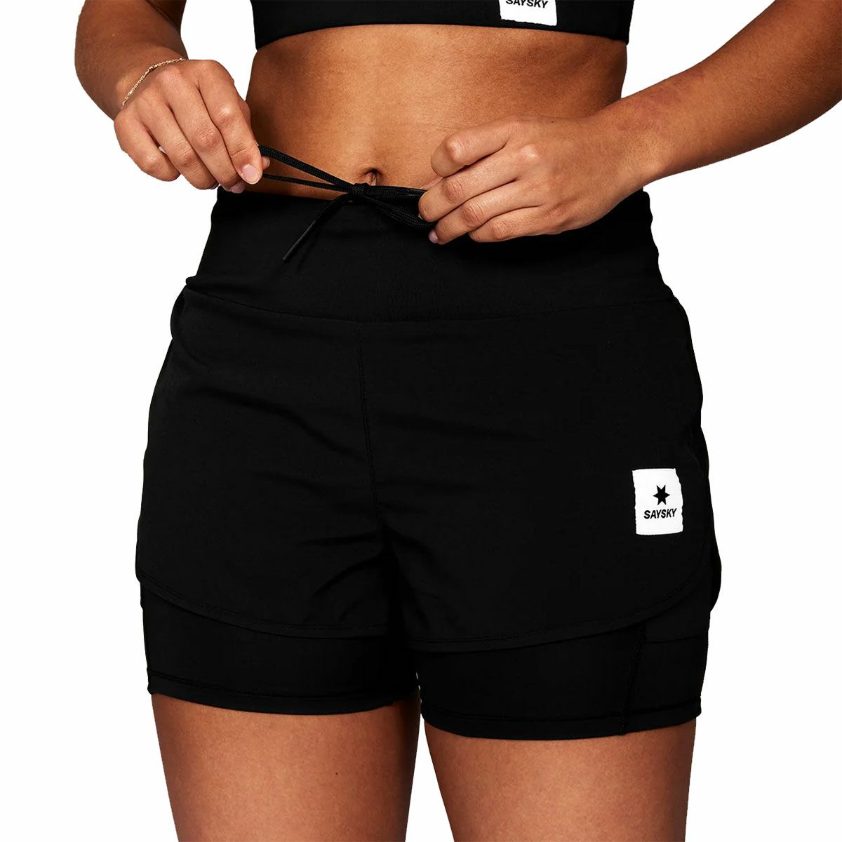 セイスカイSAYSKYランニングウェアボトムスショートハーフパンツ短パン2in1PaceShorts3XWRSH23C901レディース女性25FA秋冬