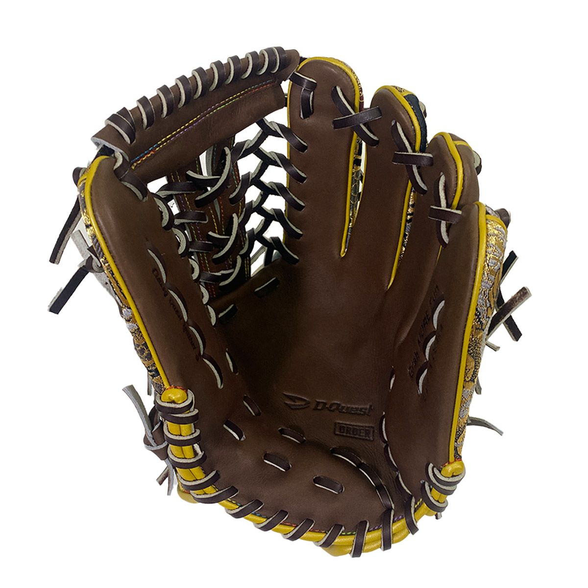 ディークエストD-Questベースボール野球ソフトボールグラブミットグローブ軟式店舗別注オーダーグラブ910型オールラウンド用西陣織いなせ黒和柄グラブ220000031477メンズレディースユニセックス25FA秋冬