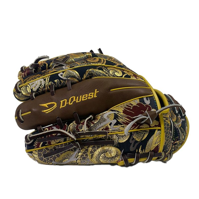 ディークエストD-Questベースボール野球ソフトボールグラブミットグローブ軟式店舗別注オーダーグラブ910型オールラウンド用西陣織いなせ黒和柄グラブ220000031477メンズレディースユニセックス25FA秋冬
