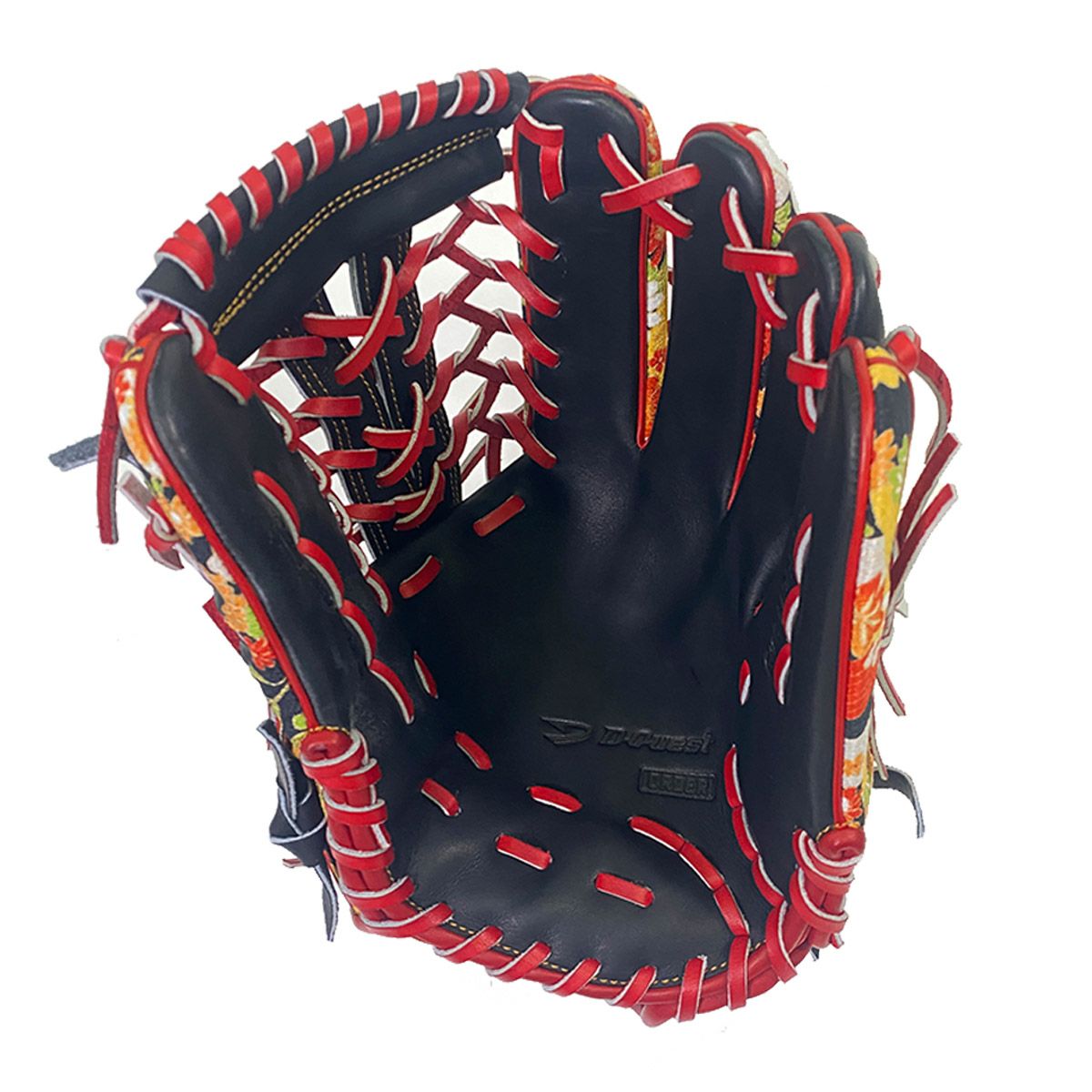 ディークエストD-Questベースボール野球ソフトボールグラブミットグローブ軟式店舗別注オーダーグラブ910型オールラウンド用ちりめん波小花和柄グラブ220000031478メンズレディースユニセックス25FA秋冬