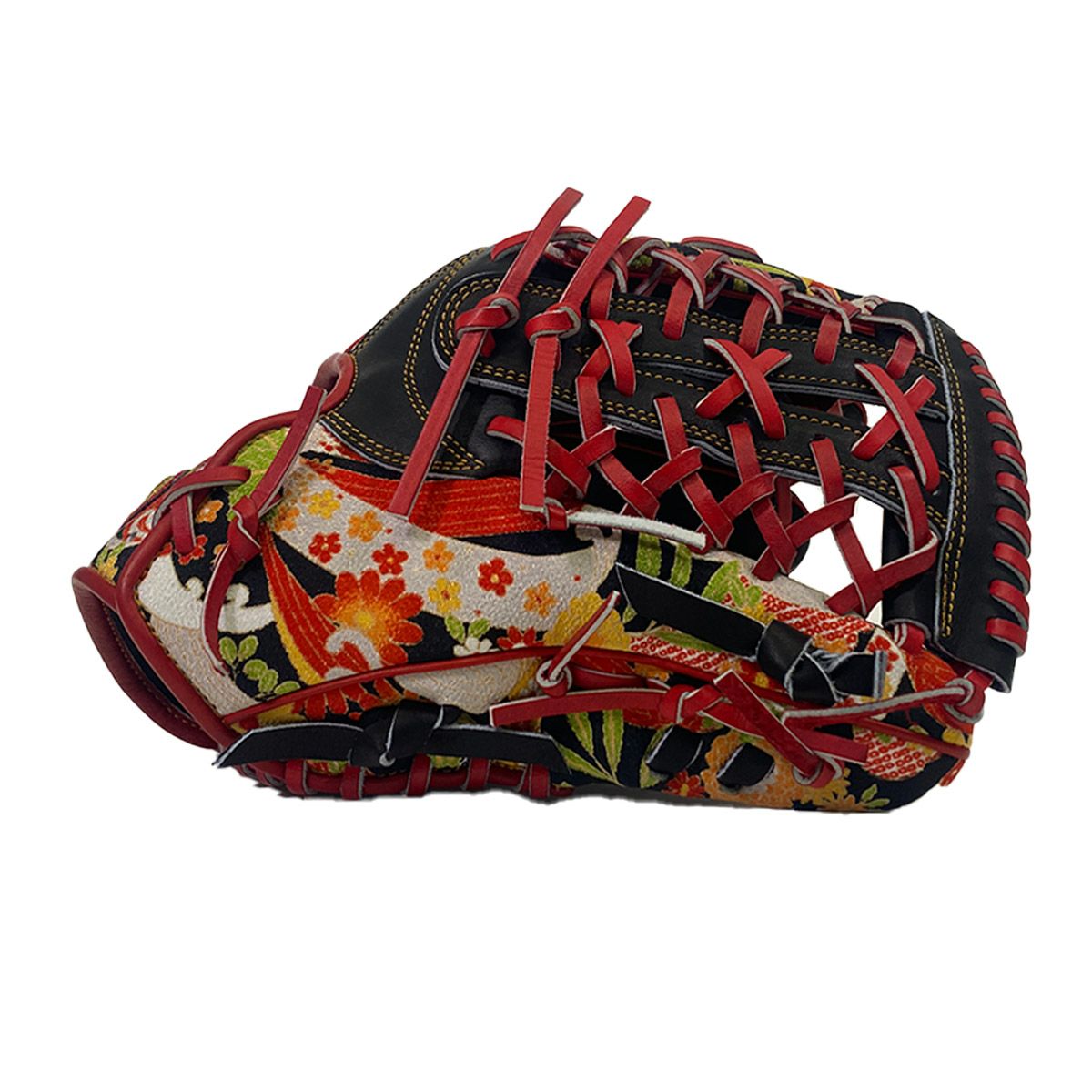 ディークエストD-Questベースボール野球ソフトボールグラブミットグローブ軟式店舗別注オーダーグラブ910型オールラウンド用ちりめん波小花和柄グラブ220000031478メンズレディースユニセックス25FA秋冬