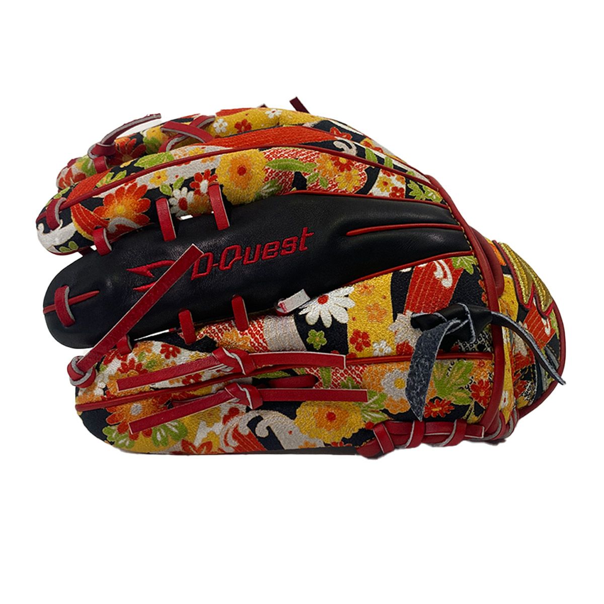 ディークエストD-Questベースボール野球ソフトボールグラブミットグローブ軟式店舗別注オーダーグラブ910型オールラウンド用ちりめん波小花和柄グラブ220000031478メンズレディースユニセックス25FA秋冬