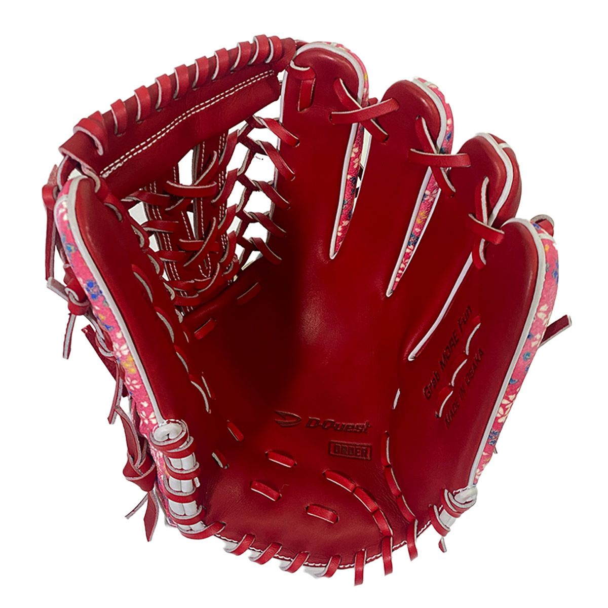 ディークエストD-Questベースボール野球ソフトボールグラブミットグローブ軟式店舗別注オーダーグラブ910型オールラウンド用ちりめん小花ちらし桃色和柄グラブ220000031480メンズレディースユニセックス25FA秋冬