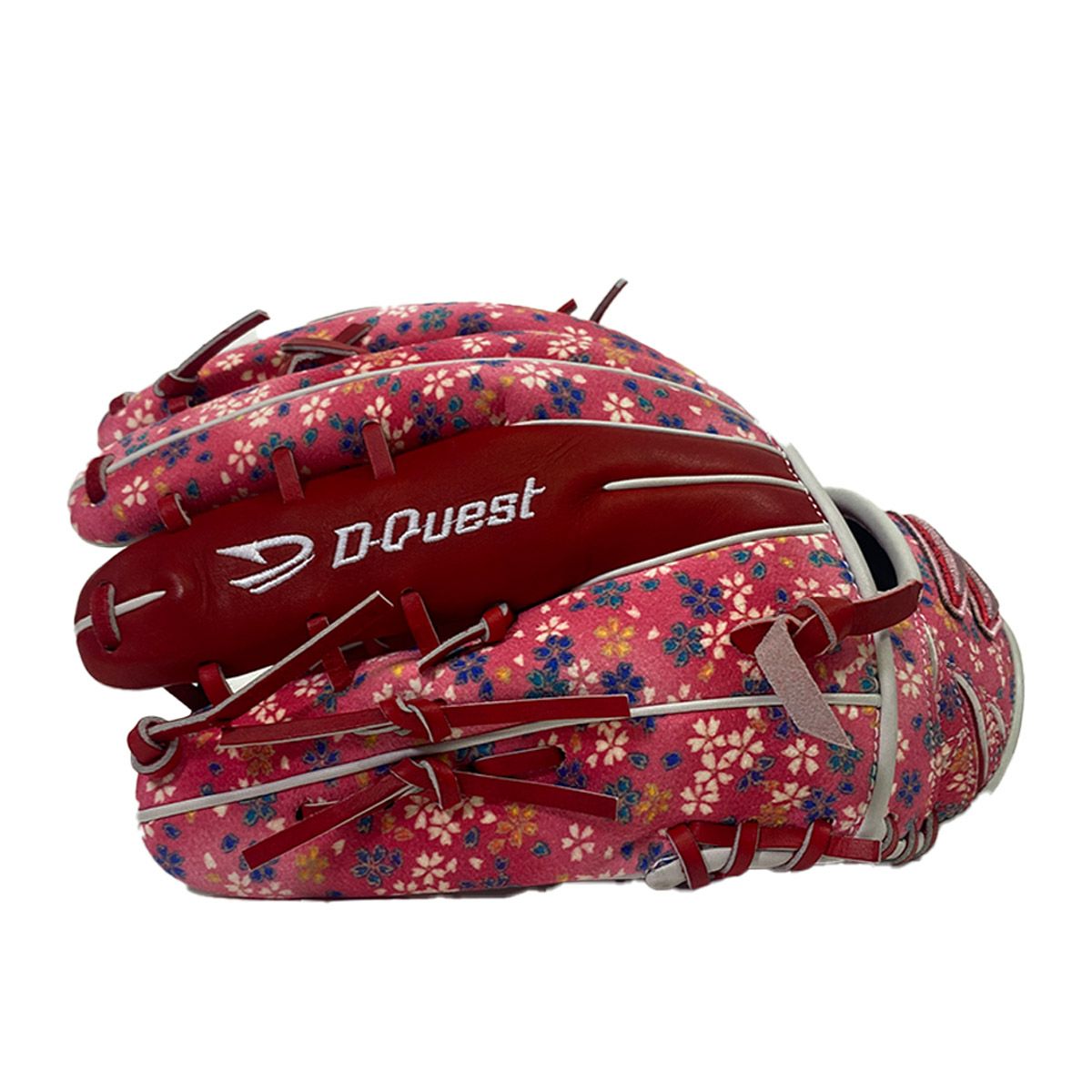 ディークエストD-Questベースボール野球ソフトボールグラブミットグローブ軟式店舗別注オーダーグラブ910型オールラウンド用ちりめん小花ちらし桃色和柄グラブ220000031480メンズレディースユニセックス25FA秋冬