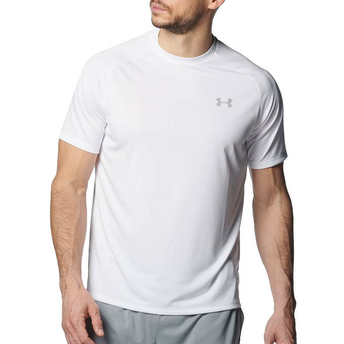 アンダーアーマーUNDERARMOURジムフィットネスヨガウェア半袖TシャツテックショートスリーブTシャツ2.0Tech2.0SSTee1358553-100メンズ男性25FA秋冬