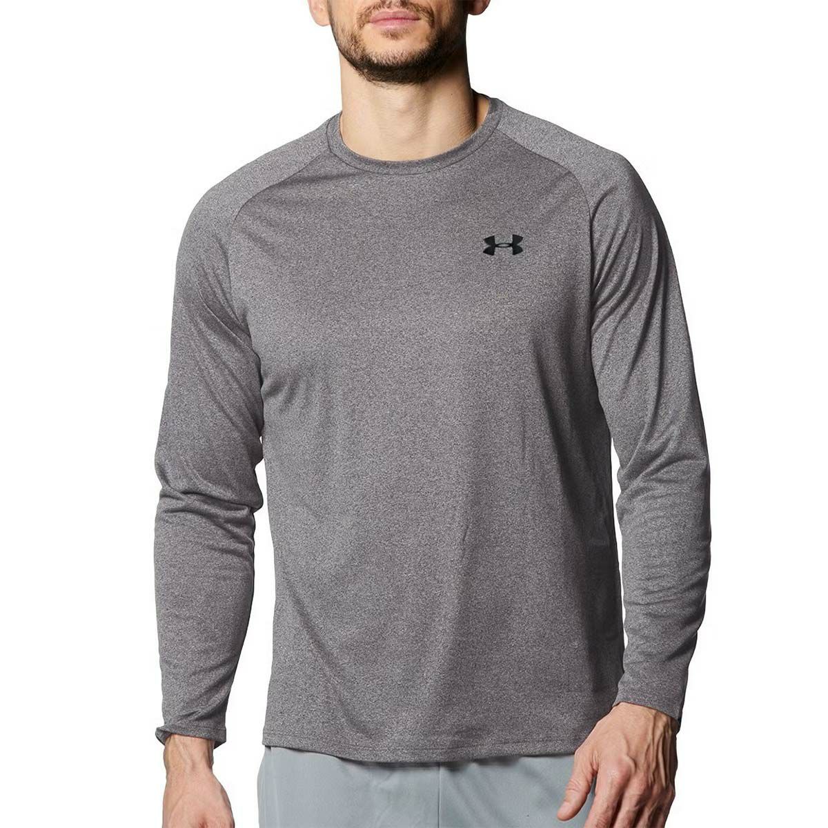アンダーアーマーUNDERARMOURジムフィットネスヨガウェア長袖TシャツロンTテックロングスリーブシャツ2.0Tech2.0LS1358562-090メンズ男性25FA秋冬
