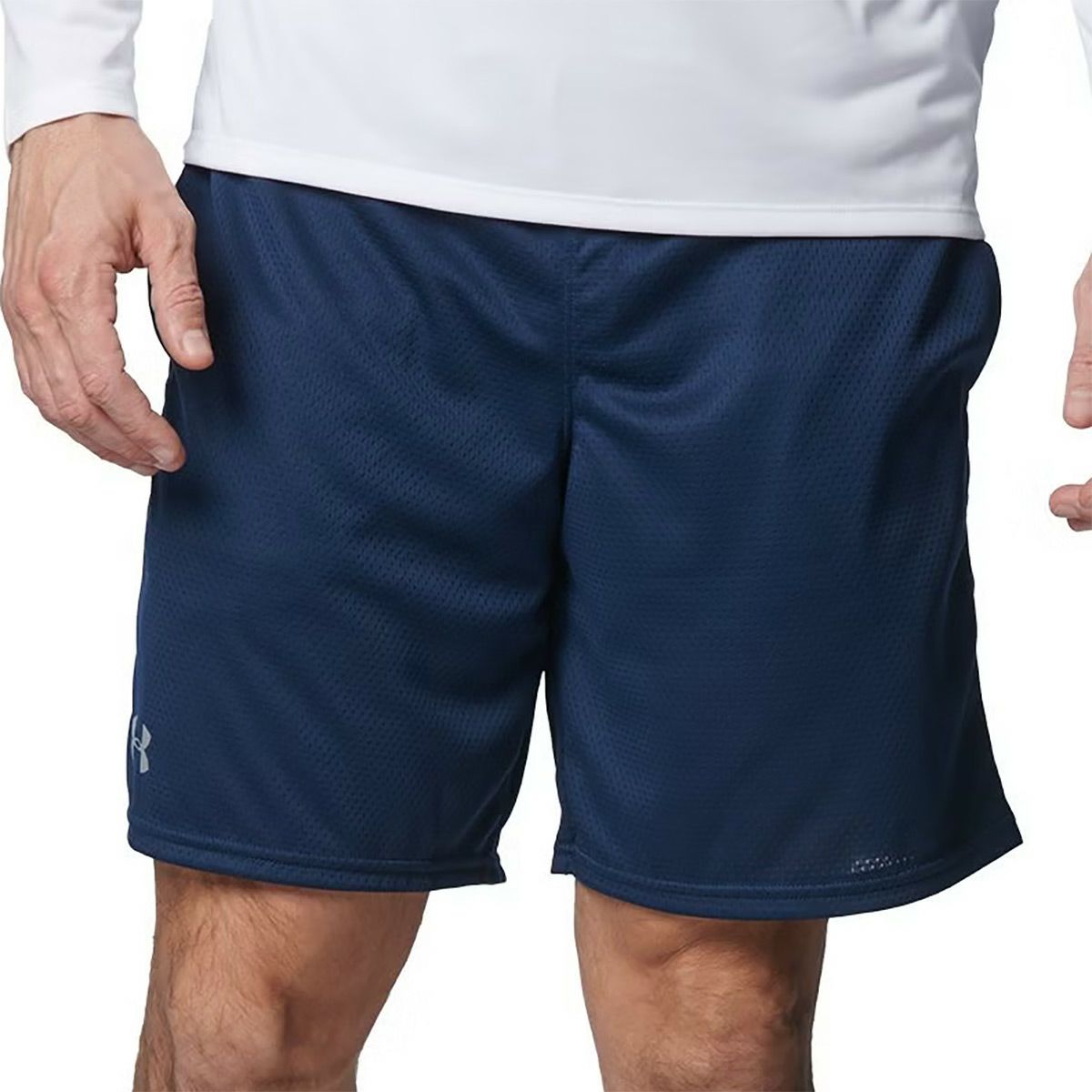 アンダーアーマーUNDERARMOURジムフィットネスヨガウェアボトムスショートハーフパンツ短パンテックメッシュショーツTechMeshShorts1358564-408メンズ男性25FA秋冬