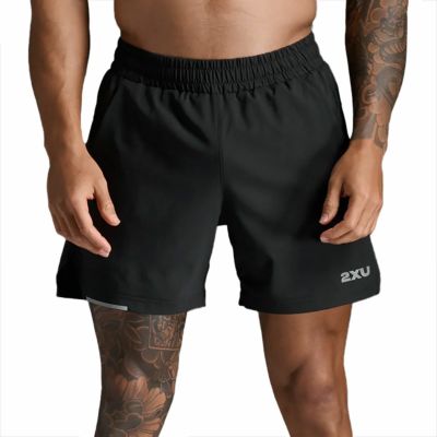 2XUツータイムズユーランニングウェアボトムスショートハーフパンツ短パンエアロ5インチショーツ2.0Aero5InchShortsMR6903B-BLKSRFメンズ男性25FA秋冬