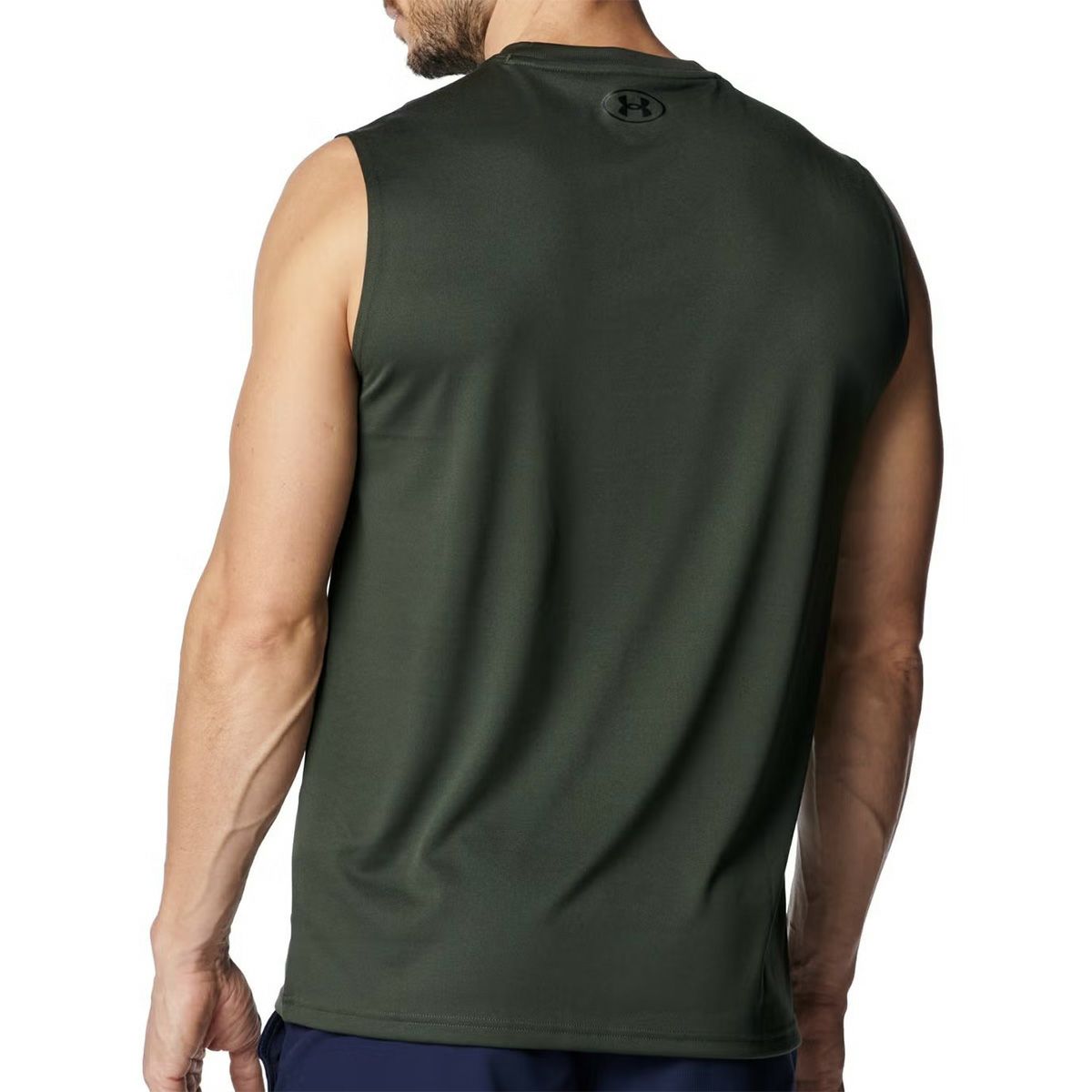 アンダーアーマーUNDERARMOURジムフィットネスヨガウェアノースリーブタンクトップテックスリーブレスシャツTechSL1367452-310メンズ男性25FA秋冬