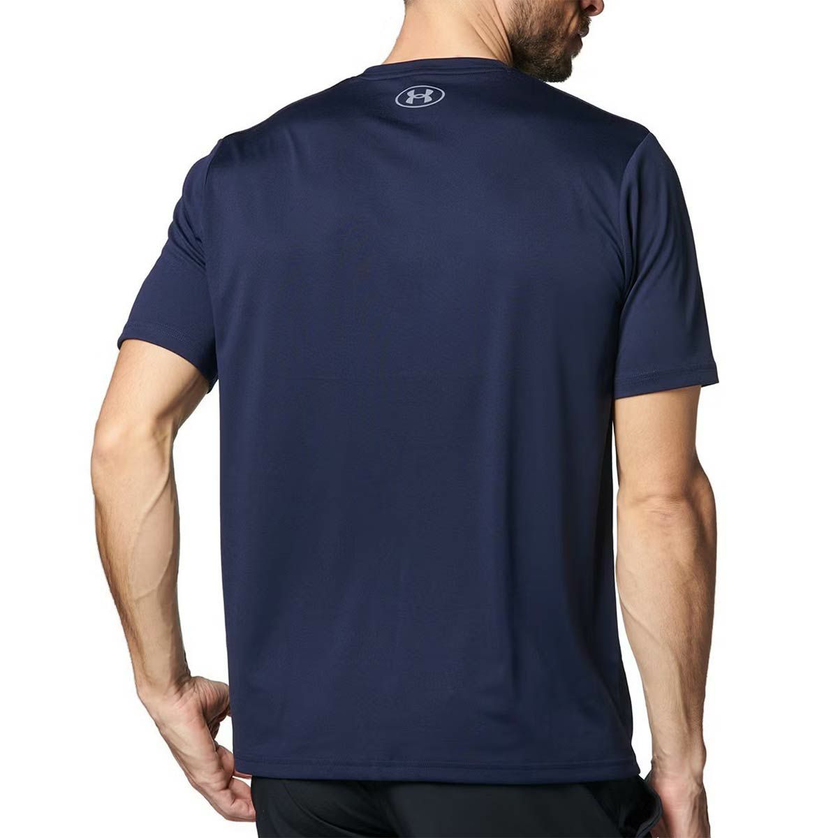 アンダーアーマーUNDERARMOURジムフィットネスヨガウェア半袖TシャツテックカモビッグロゴショートスリーブTシャツTECHCAMOBIGLOGOSS1384797-410メンズ男性25FA秋冬