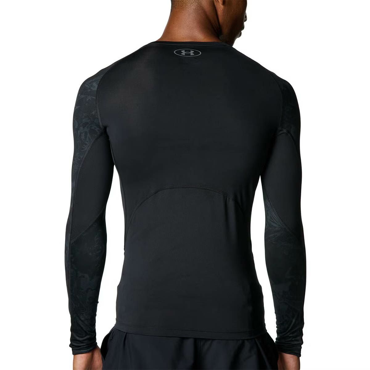 アンダーアーマーUNDERARMOURジムフィットネスヨガウェアインナーシャツアンダーシャツヒートギアコンプレッションカモロングスリーブシャツHGARMOURLSNOVELTY6007728-001メンズ男性25FA秋冬