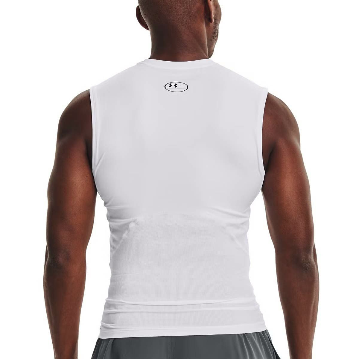 アンダーアーマーUNDERARMOURジムフィットネスヨガウェアインナーシャツアンダーシャツヒートギアアーマーコンプレッションスリーブレスシャツHGArmourCompSL1361522-100メンズ男性25FA秋冬