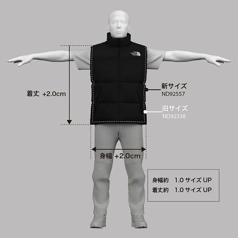 ザ・ノース・フェイスTHENORTHFACEアウトドアカジュアルウェアアウターダウンジャケットヌプシベストNUPTSEVESTND92557-CKメンズ男性25FW秋冬