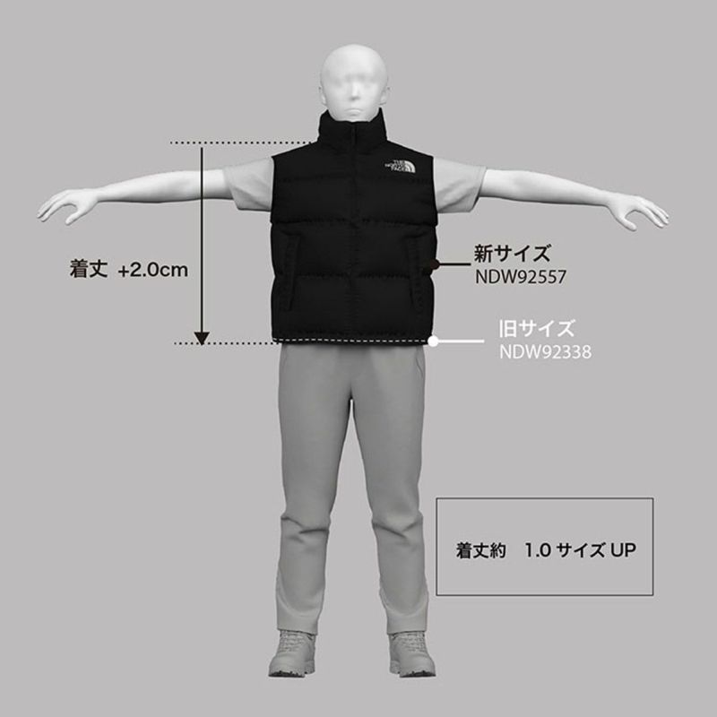 ザ・ノース・フェイスTHENORTHFACEアウトドアカジュアルウェアアウターダウンジャケットヌプシベストNUPTSEVESTNDW92557-CKレディース女性25FW秋冬