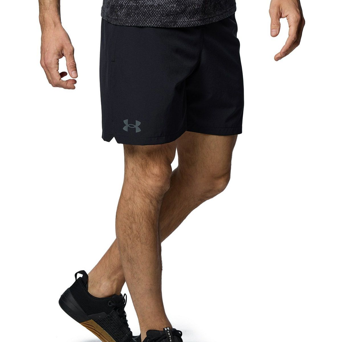 アンダーアーマーUNDERARMOURジムフィットネスヨガウェアボトムスショートハーフパンツ短パンウーブン7インチショーツUAWOVEN7inShort1384809-001メンズ男性25FA秋冬