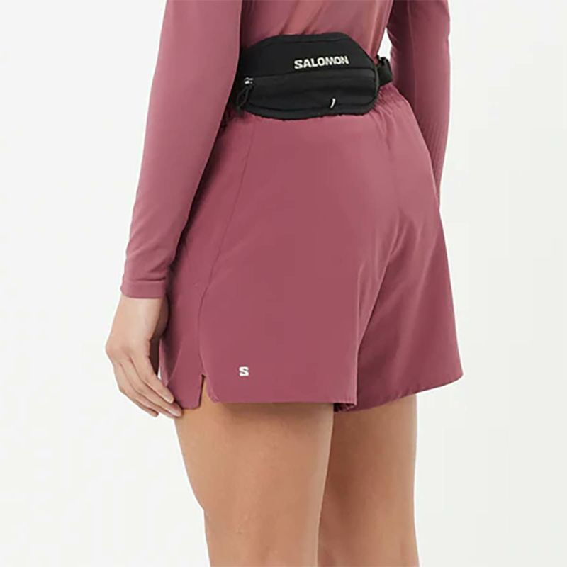 サロモンSALOMONランニングウェアボトムスショートハーフパンツ短パンSHKOUTCORESHORTS4LC2656000レディース女性24FA秋冬