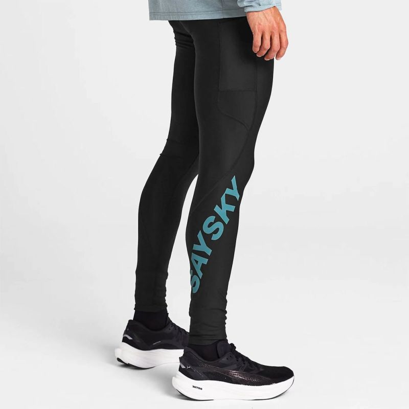 セイスカイSAYSKYランニングウェアボトムスインナースパッツレギンスモーションタイツLogoMotion+LongTightsOMRLT51メンズ男性25FA秋冬