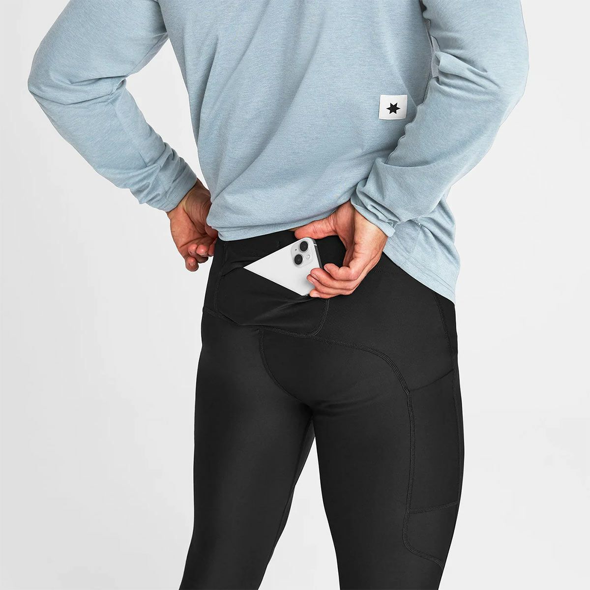 セイスカイSAYSKYランニングウェアボトムスインナースパッツレギンスモーションタイツLogoMotion+LongTightsOMRLT51メンズ男性25FA秋冬