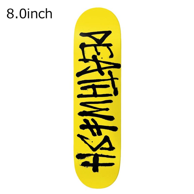 デスウィッシュDEATHWISHスケボースケートボードデッキ板OGDeathsprayYlw/BlkDeck8.001-01-2039-Y