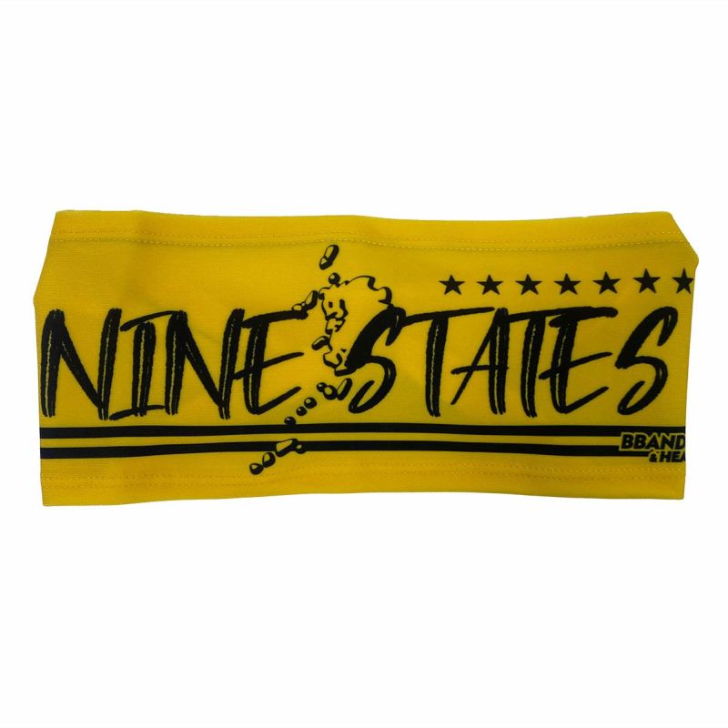 バンズベースボール野球アクセサリーメンズレディースNINESTATESヘッドバンドBANDS-HEADBAND-NVANS