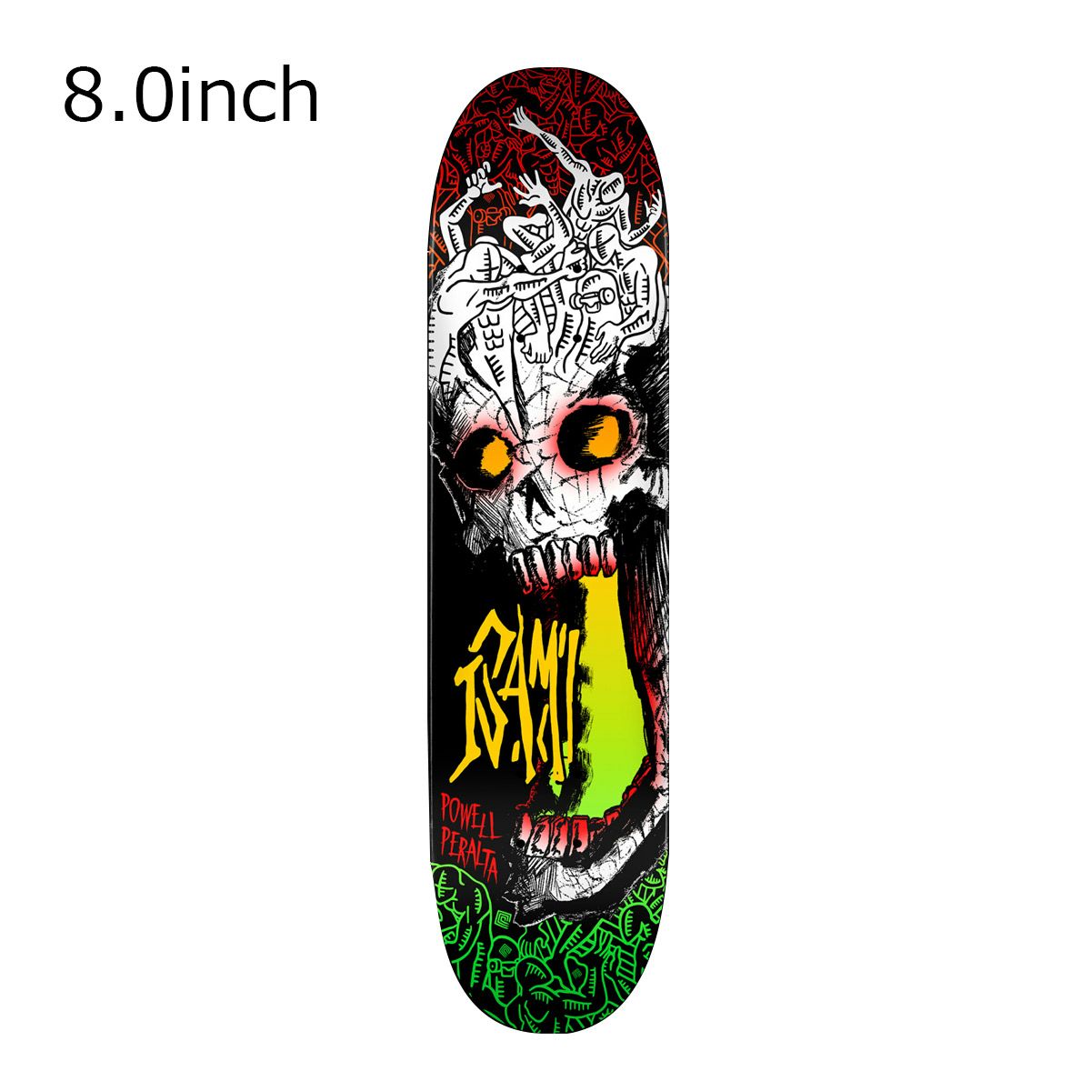 パウエルペラルタPOWELLPERALTAスケボースケートボードデッキ板イサムヤマモトスカルISAMUYAMAMOTOSKULL31210748